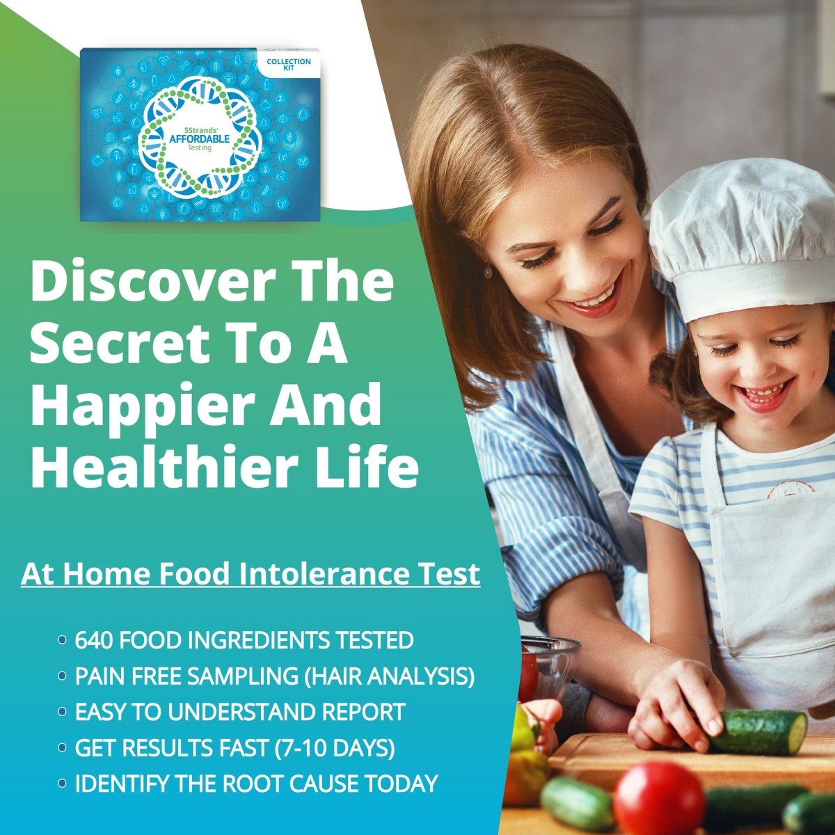 At-Home Food Intolerance Test with Free Results Consultation