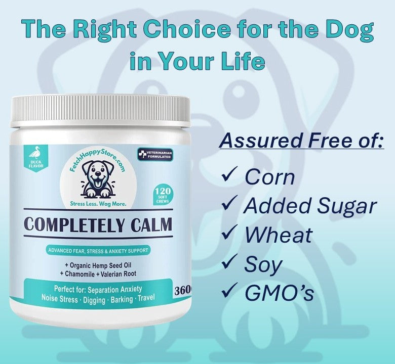 Completely Calm - No CBD Advanced Formula for Fear, Anxiety & Stress, Case of 6