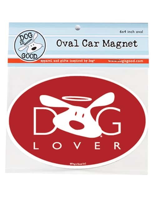 Dog Lover Oval Magnet