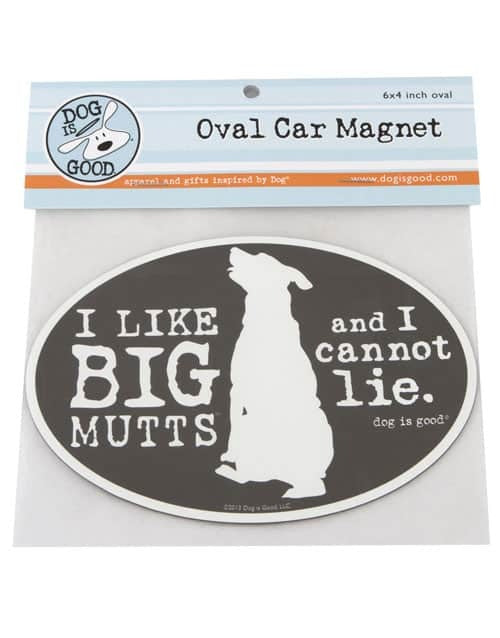 I Like Big Mutts Oval Magnet