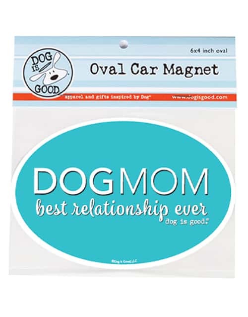 Dog Mom - Best Relationship Oval Magnet